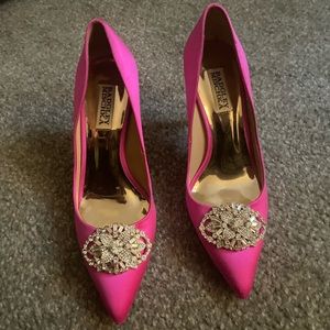 Badgley Mischka Hot Pink Heels